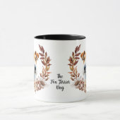 キツネテリアードッグオータムリース マグカップ (中央)