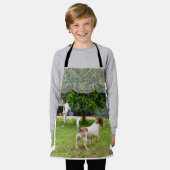 キツネテリア私のウィンドウを介して、子供のエプロン エプロン (着用した状態)