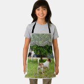 キツネテリア私のウィンドウを介して、子供のエプロン エプロン (インサイチュ)
