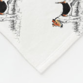 キツネテリア立誇りを持ったち フリースブランケット (角)