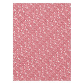 キツネディアベアパターンコテージ狩りロッジ テーブルクロス (正面)