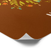 キツネデイウォールプリント |キツネウォールプリント ポスター (角)