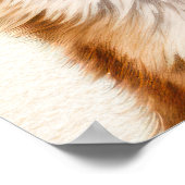 キツネデイジーサングラスウッドランド子供部屋 ポスター (角)