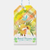 キツネデザインギフトラベル ギフトタグ (正面)