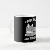 キツネデザインフォックスウッドランド動物愛好家フォレストギフト コーヒーマグカップ (正面左)