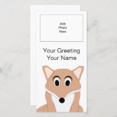 キツネデザインフォトカードの追加 (正面/裏面)