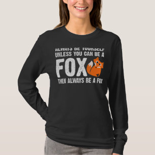 キツネデザイン男性へ女性キツネ動物野生動物5 Tシャツ