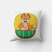 キツネトランプのポーカートランプのポーカーチップ クッション (裏面)