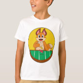 キツネトランプのポーカートランプのポーカーチップ Tシャツ (正面)