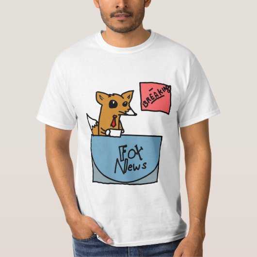 キツネニュース Tシャツ (正面)