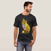 キツネハンド絵を描ゴンドキツネ Tシャツ (正面フル)