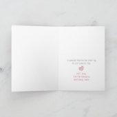 キツネハートベビーシャワーサンキューカード 招待状 (内部)