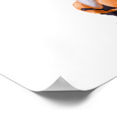 キツネバルーンプリント |キツネ水彩プリント ポスター (角)