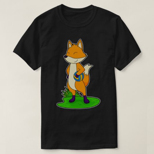 キツネバレーボール競技 Tシャツ (デザイン正面)