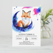 キツネバースデーパーティードライト 招待状 (スタンド正面)
