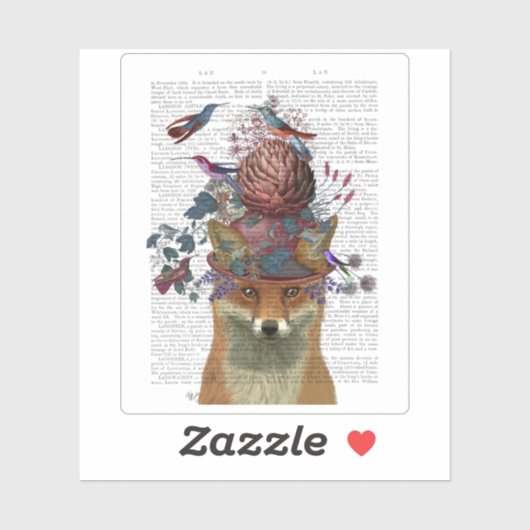 キツネバードキーパーとアーティチョーク シール (シート)