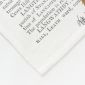 キツネバードキーパーとアーティチョーク フリースブランケット (角)