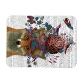 キツネバードキーパーとアーティチョーク マグネット (横)