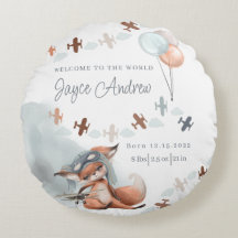 キツネパイロット誕生状態装飾用クッション