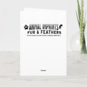 キツネパーソナライズされたをテーマにした誕生日 カード (裏面)