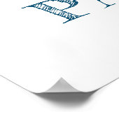 キツネパーソナライズされた気球 ポスター (角)