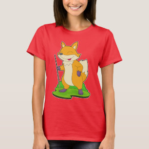 キツネビリヤード行列 Tシャツ