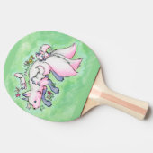 キツネピンポンボール 卓球ラケット (横)