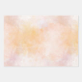 キツネピーチウォーターカラーティッシュペーパー ラッピングペーパーシート (正面2)