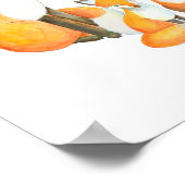 キツネファミリーのぬいぐるみ デコール かわいい キツネの親子 ポスター (角)