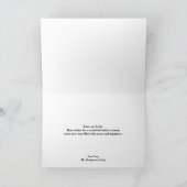 キツネファミリーの森の満月の雪 シーズンカード (内部)