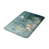 キツネファミリーの森の満月の雪 バスマット (アングル)