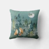 キツネファミリーインフォレストフルムーン クッション (裏面)