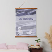 キツネファミリーパーソナライズされたタペストリー 吊り下げ型タペストリー (寝室)