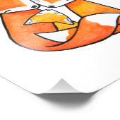 キツネファミリー レッドフォックス 親子 森の保育園 フォトプリント (角)