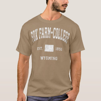 キツネファームカレッジワイオミングWYヴィンテージアスレティックスポーツ Tシャツ