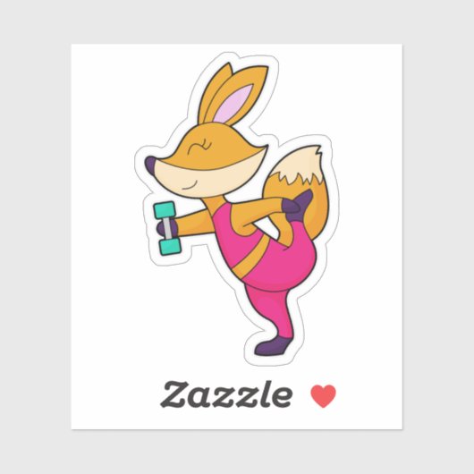 キツネフィットネスダンベル シール (シート)