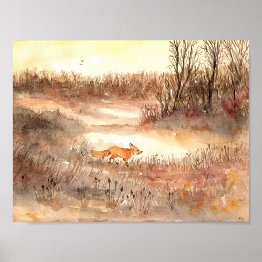 キツネフィールドを横断 ポスター (正面)