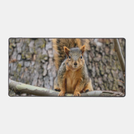 キツネフェイクリス デスクマット