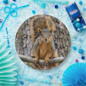 キツネフェイクリス ペーパープレート (パーティー)