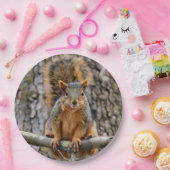 キツネフェイクリス ペーパープレート (パーティー)