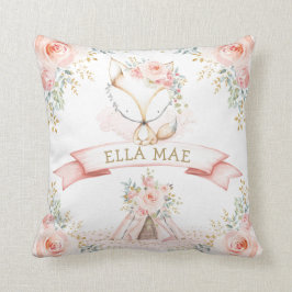 キツネフェミニン赤面フローラボホウッドランド子供部屋 クッション