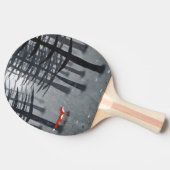 キツネフォレストアート 卓球ラケット (横)