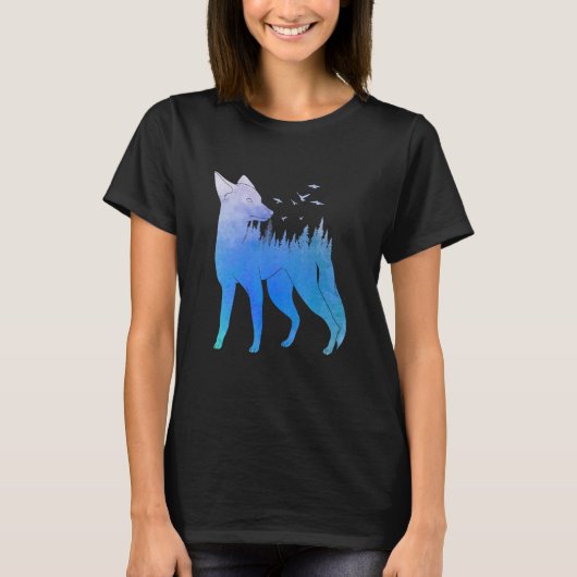キツネフォレストフォックスハンター狩りキツネ1 Tシャツ (正面)