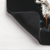 キツネフォレスト自然ラバーマウンテンハイキングキャンプH マウスパッド (コーナー)