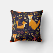 キツネフォークアートアニマル装飾用クッション クッション (裏面)