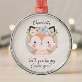 キツネフラワーガール提案カード メタルオーナメント