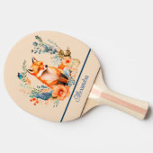 キツネフローラ パーソナライズされた 卓球ラケット (横)