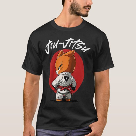 キツネブラジル柔術とグラッピングラグラン Tシャツ (正面)