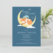 キツネベビーシャワーパーティの招待状 招待状 (スタンド正面)