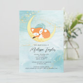 キツネベビーシャワーパーティの招待状 招待状 (スタンド正面)